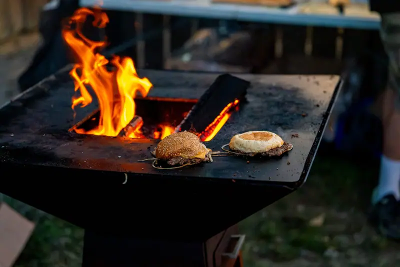 Smash burgers sur la plancha